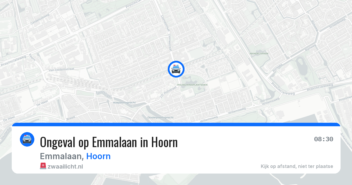 Ongeval op Emmalaan in Hoorn — 5 jun 2026