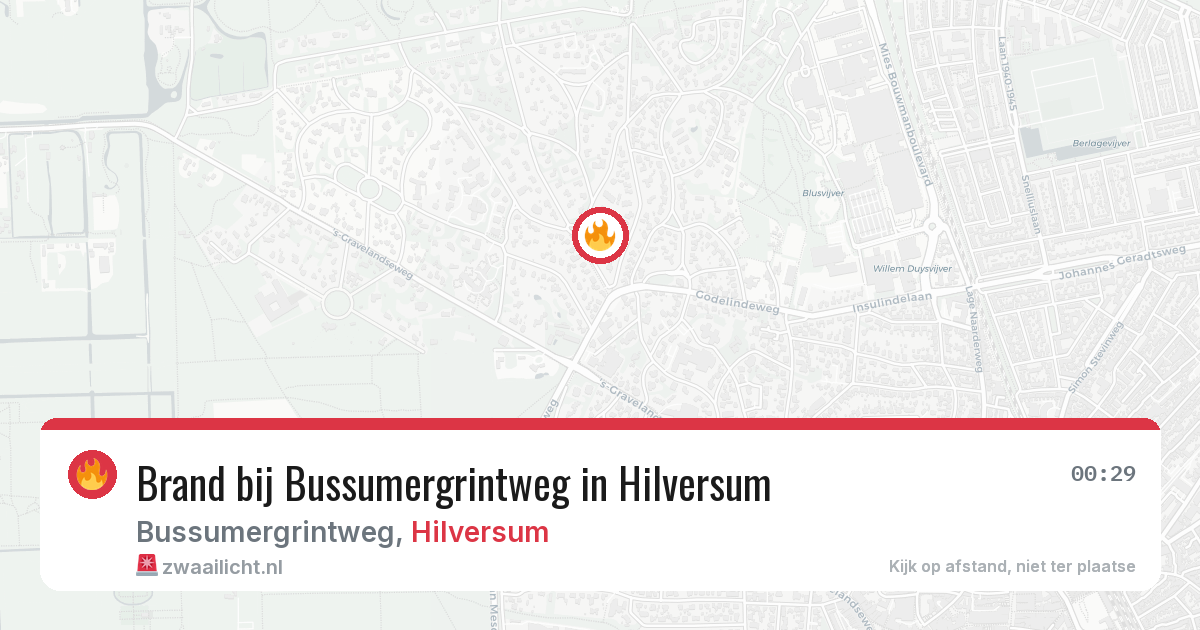 Brand bij Bussumergrintweg in Hilversum — 26 jun 2026