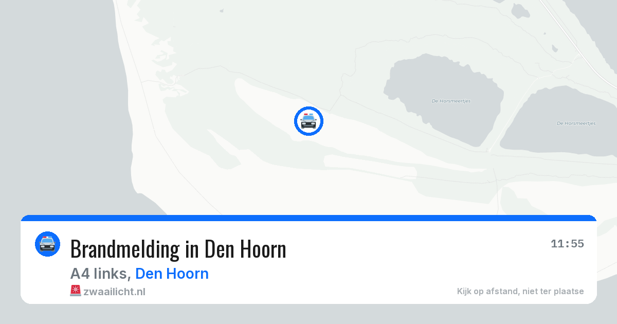 Brandmelding in Den Hoorn — 11 aug 2026
