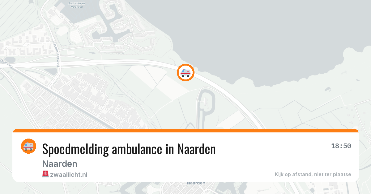 Spoedmelding ambulance in Naarden — 11 aug 2026