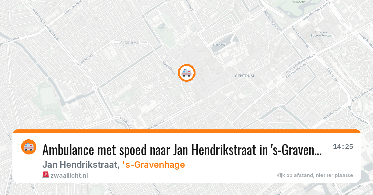 Ambulance met spoed naar Jan Hendrikstraat in 's-Gravenhage — 5 mrt 2026