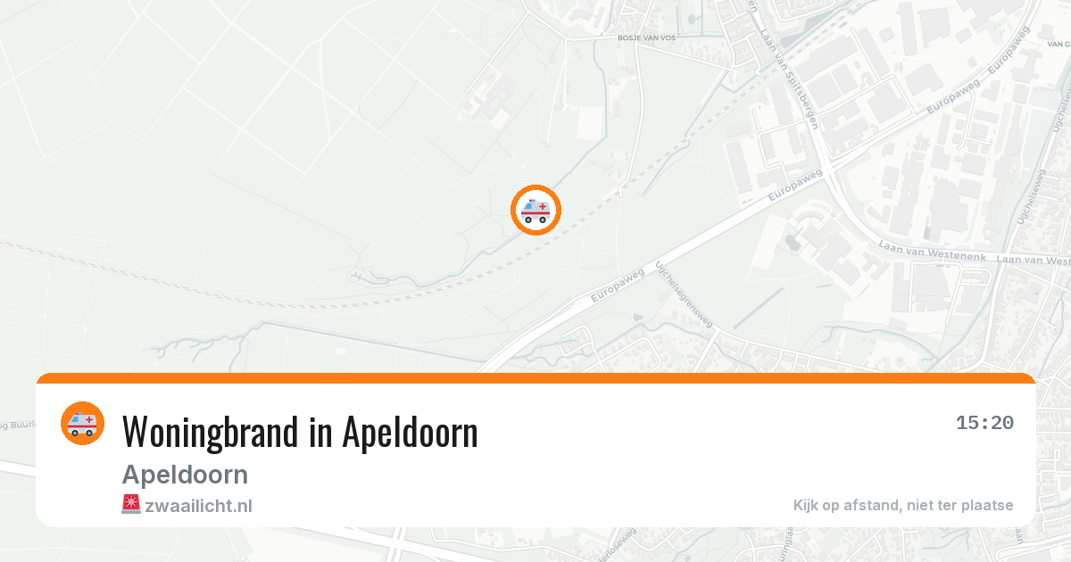 Woningbrand in Apeldoorn — 13 aug 2026
