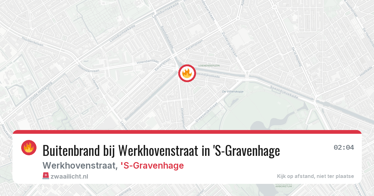 Buitenbrand bij Werkhovenstraat in 'S-Gravenhage — 13 apr 2026