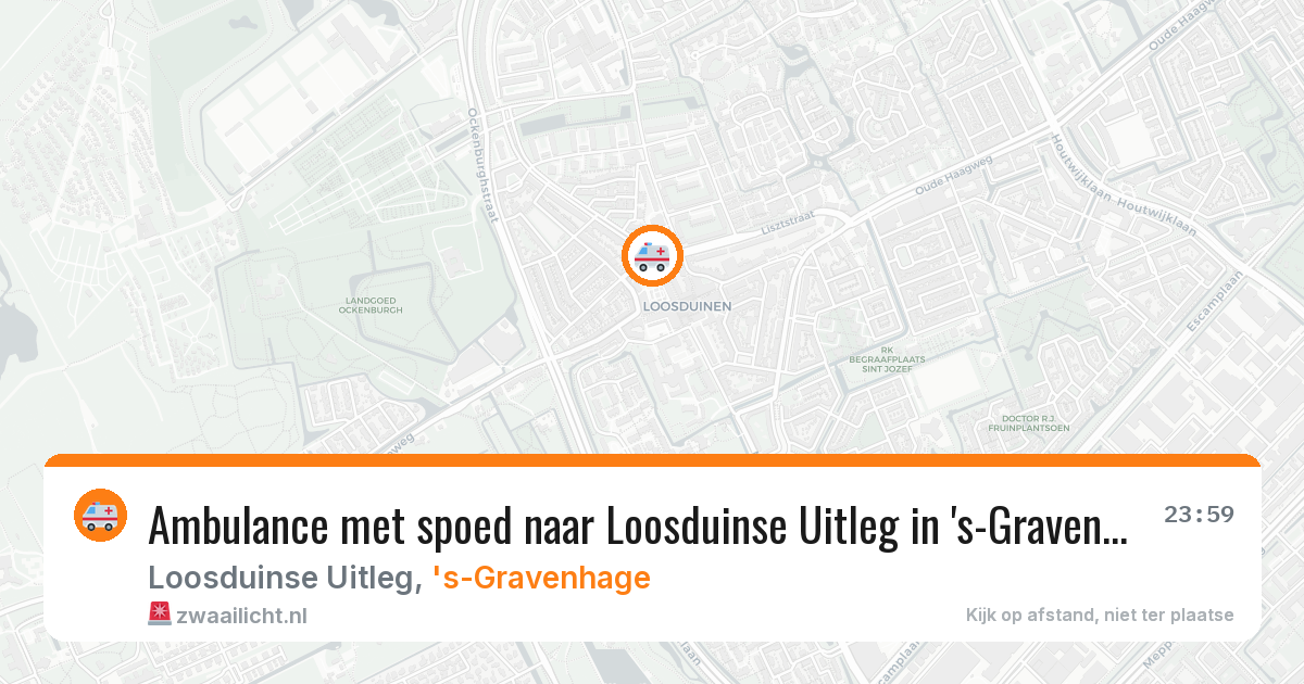 Ambulance met spoed naar Loosduinse Uitleg in 's-Gravenhage — 3 jun 2026