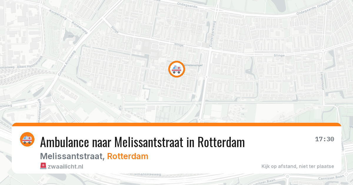 Ambulance naar Melissantstraat in Rotterdam — 18 jul 2026