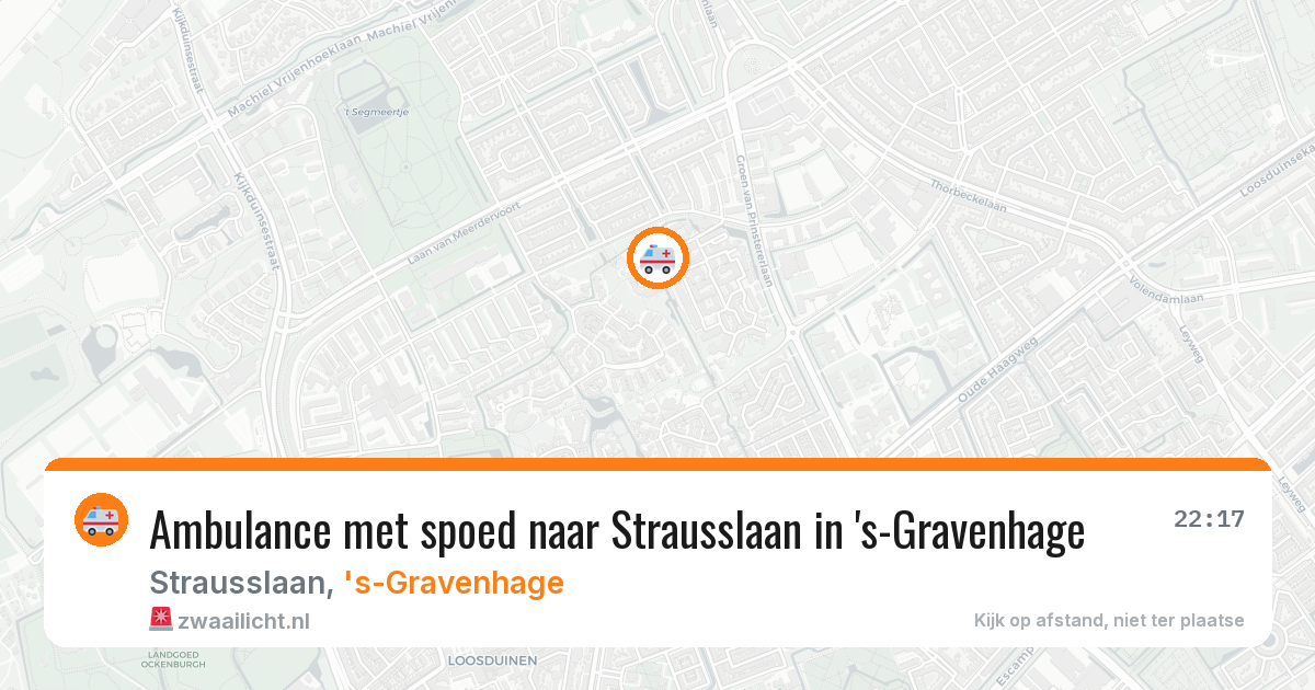 Ambulance met spoed naar Strausslaan in 's-Gravenhage — 7 jul 2026
