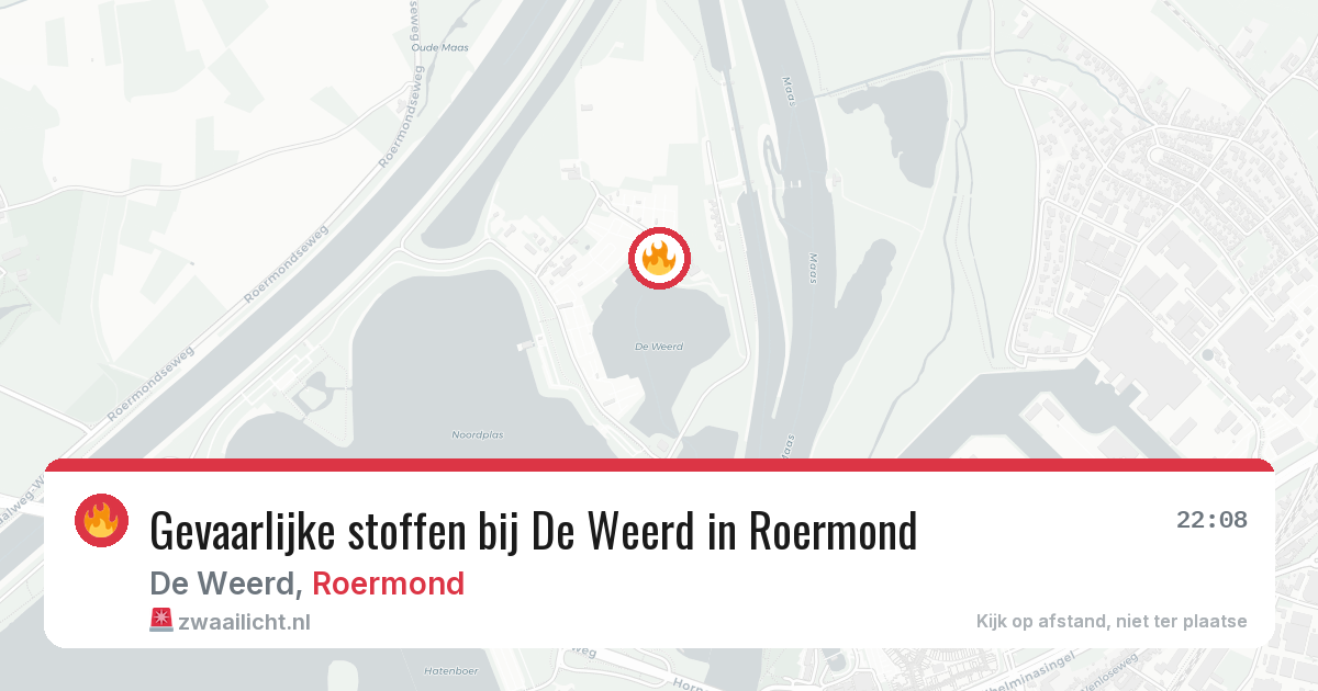 Gevaarlijke stoffen bij De Weerd in Roermond — 24 mrt 2026