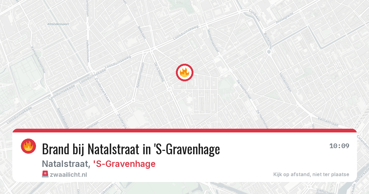 Brand bij Natalstraat in 'S-Gravenhage — 11 aug 2026