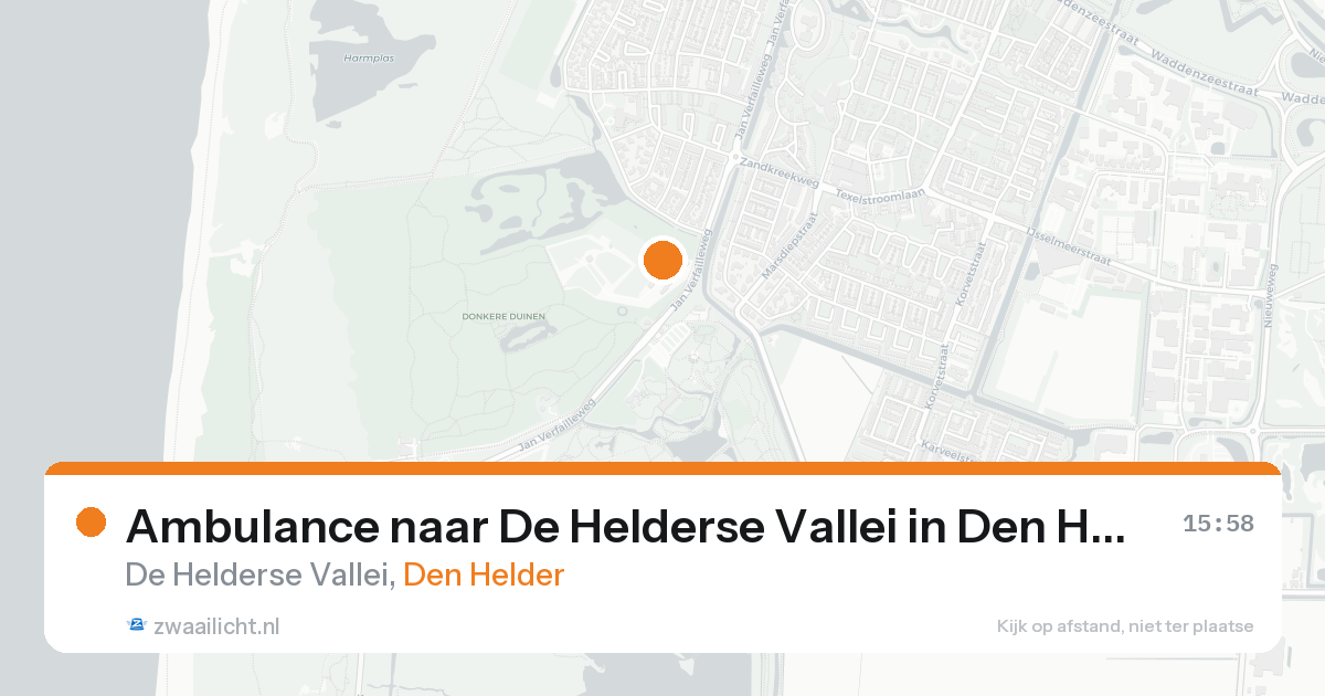 Ambulance naar De Helderse Vallei in Den Helder — 23 aug 2026