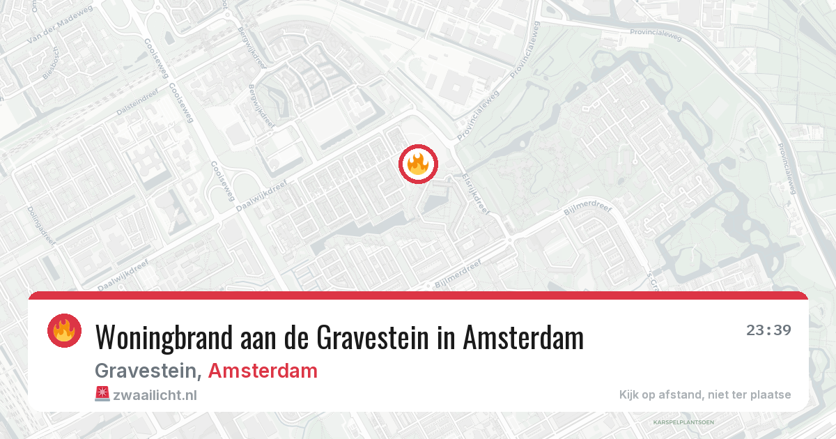 Woningbrand aan de Gravestein in Amsterdam — 4 mrt 2026