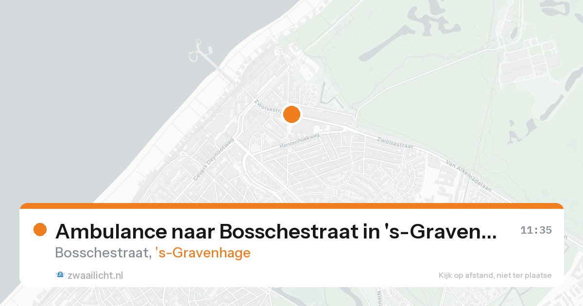 Ambulance naar Bosschestraat in 's-Gravenhage — 22 aug 2026