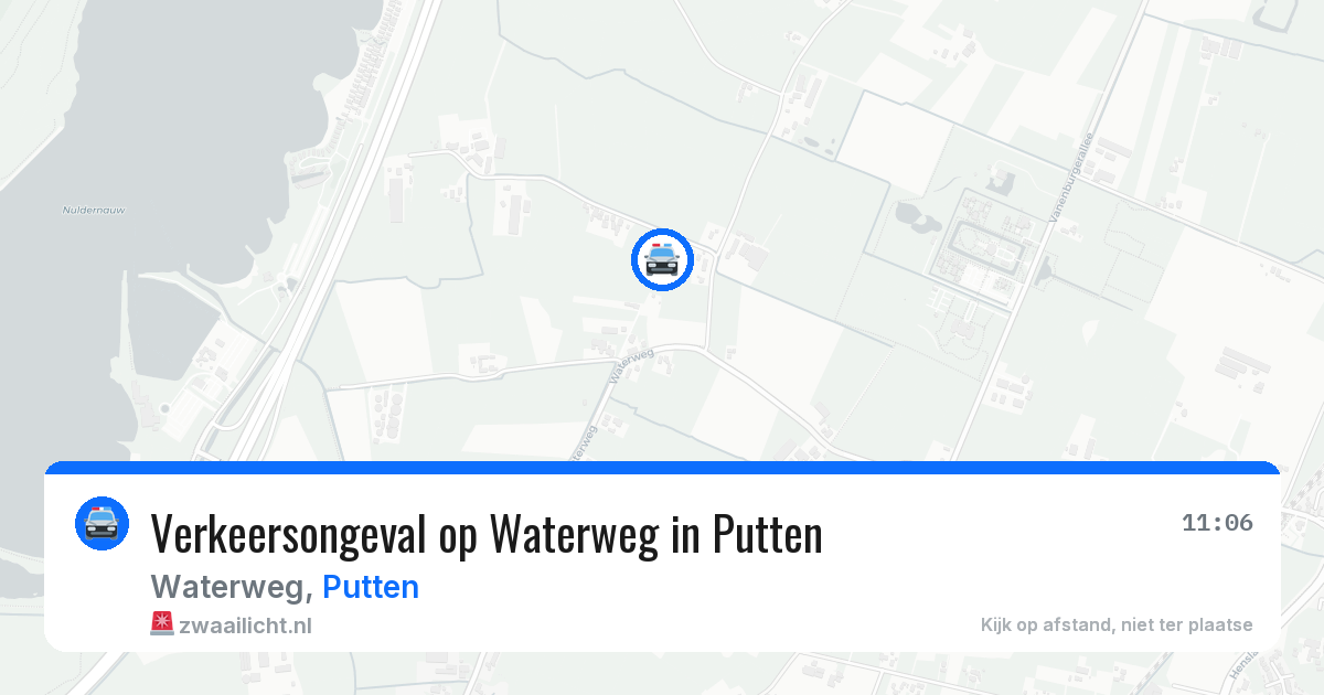 Verkeersongeval op Waterweg in Putten — 4 mei 2026