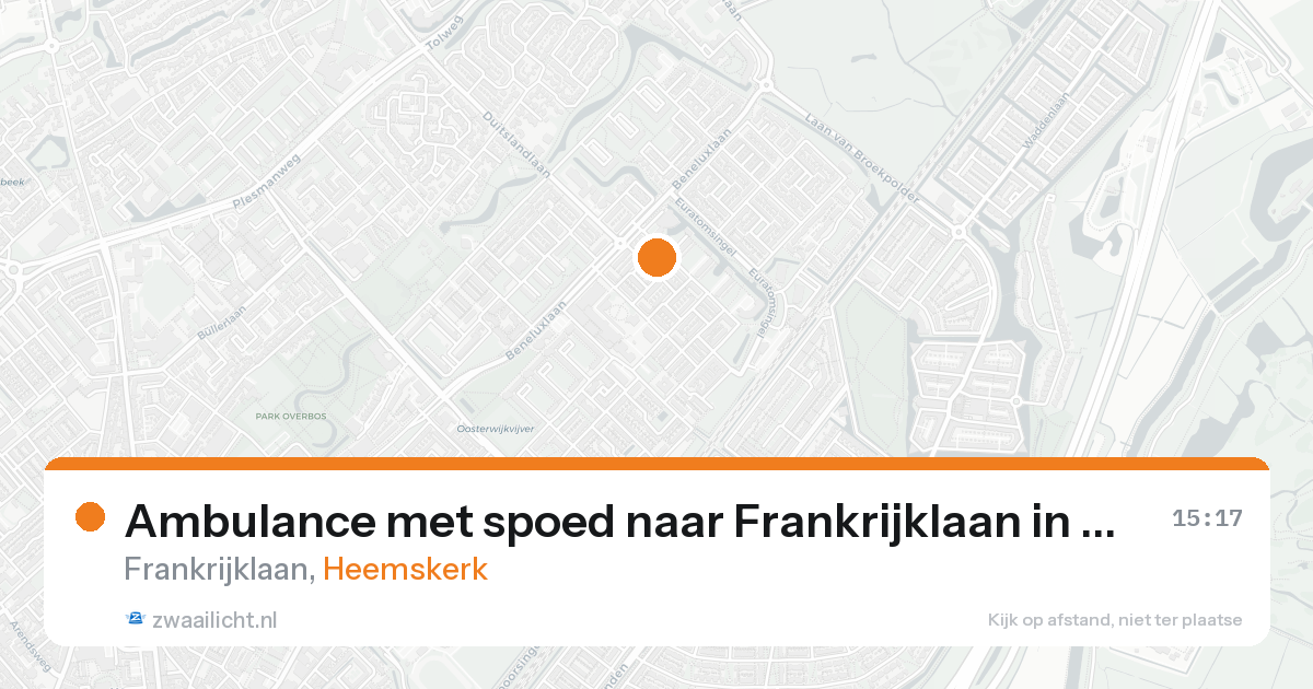 Ambulance met spoed naar Frankrijklaan in Heemskerk — 7 feb 2026
