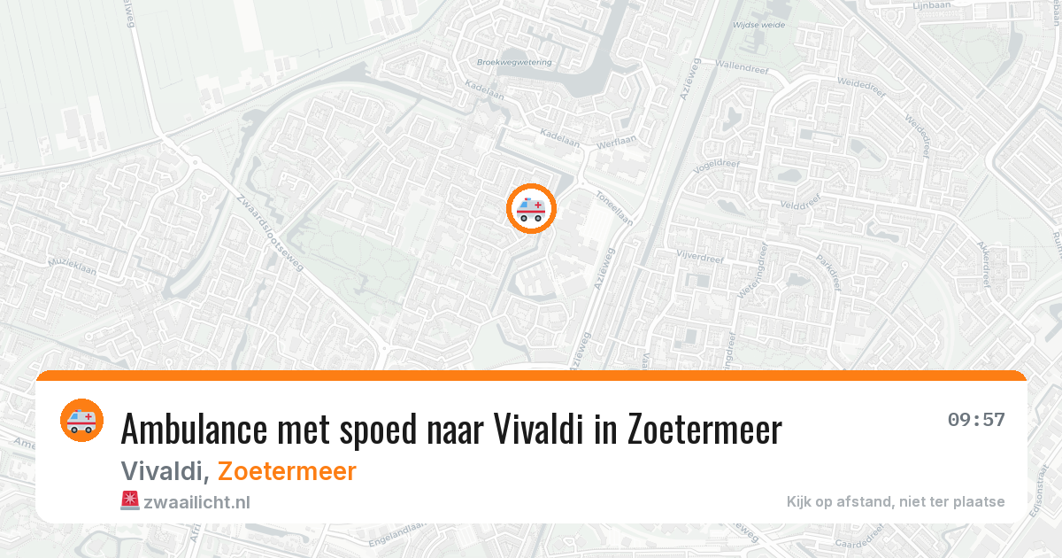 Ambulance met spoed naar Vivaldi in Zoetermeer — 8 mei 2026