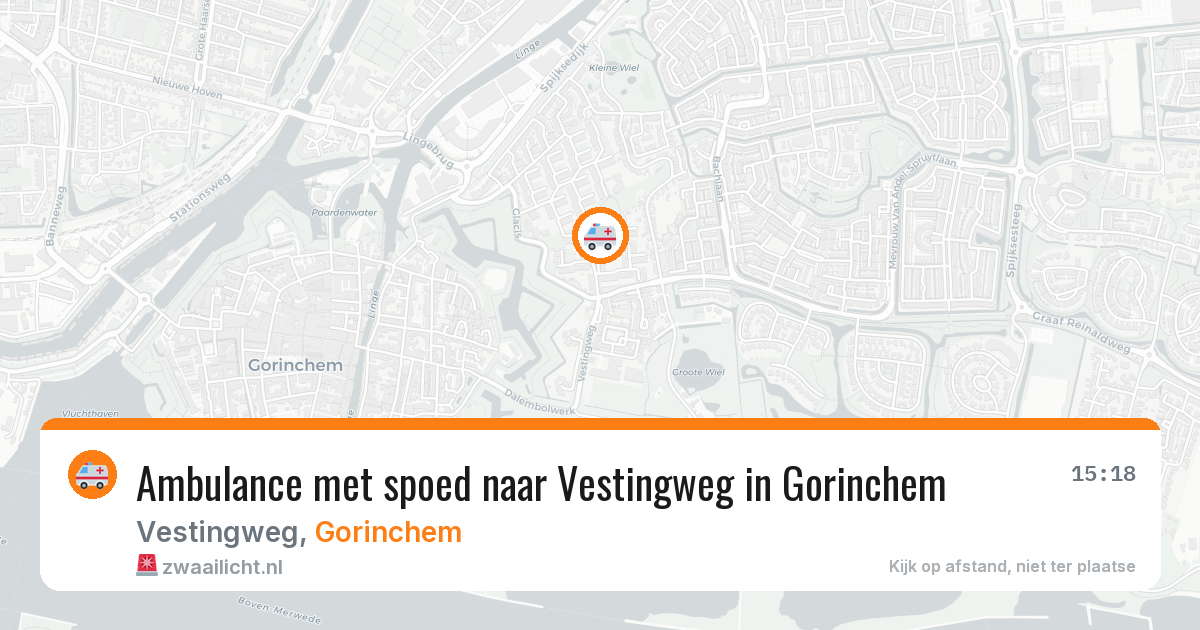 Ambulance met spoed naar Vestingweg in Gorinchem — 11 apr 2026