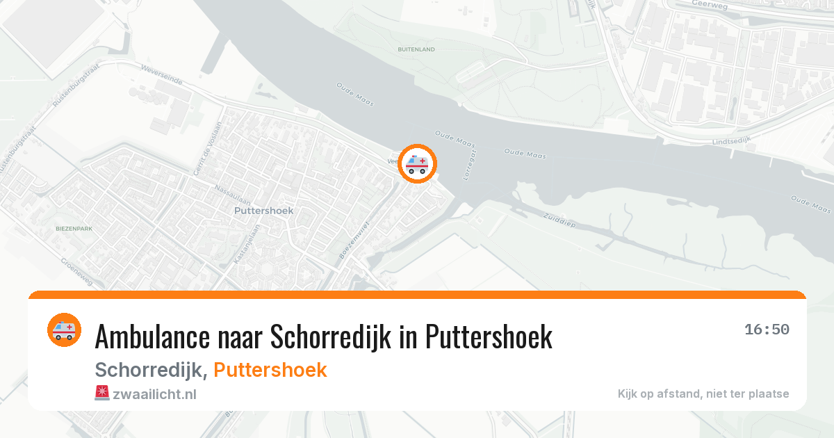 Ambulance naar Schorredijk in Puttershoek — 12 jun 2026