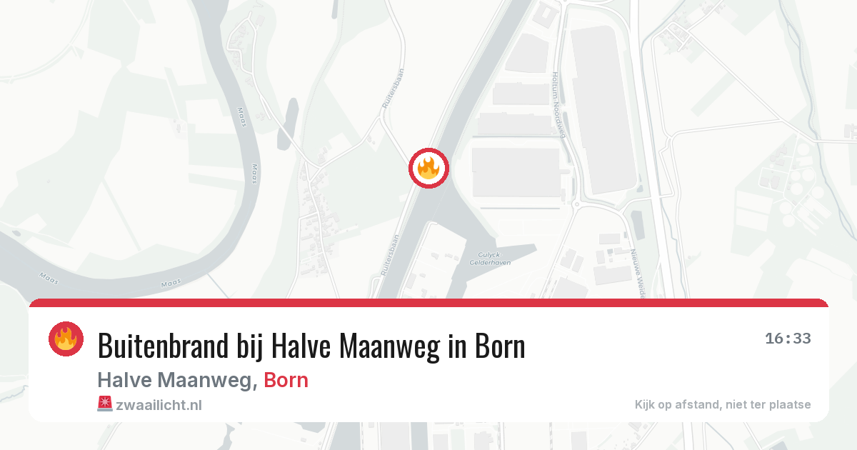 Buitenbrand bij Halve Maanweg in Born — 23 jun 2026