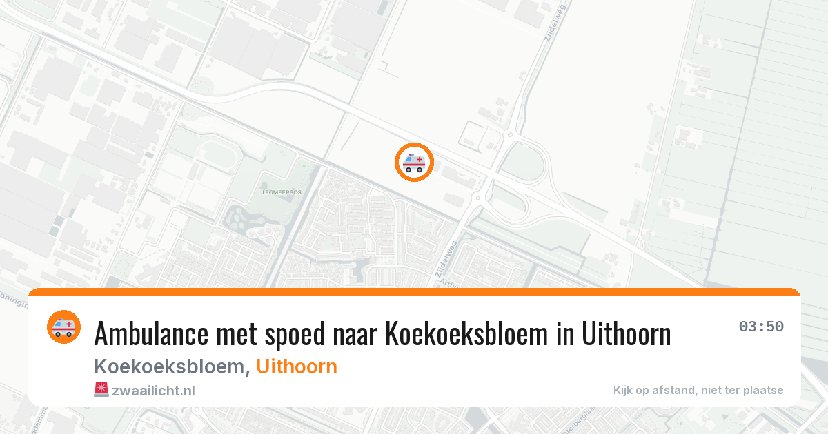 Ambulance met spoed naar Koekoeksbloem in Uithoorn — 12 apr 2026