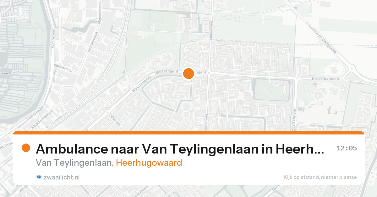 Ambulance naar Van Teylingenlaan in Heerhugowaard — 23 mei 2026