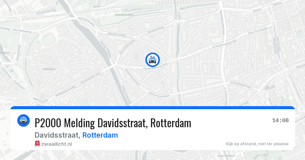 P2000 Melding Davidsstraat, Rotterdam — 22 mei 2026