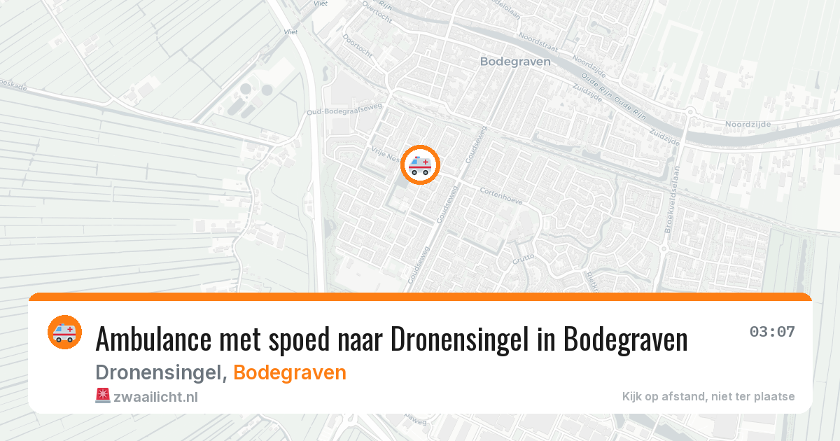 Ambulance met spoed naar Dronensingel in Bodegraven — 31 mei 2026