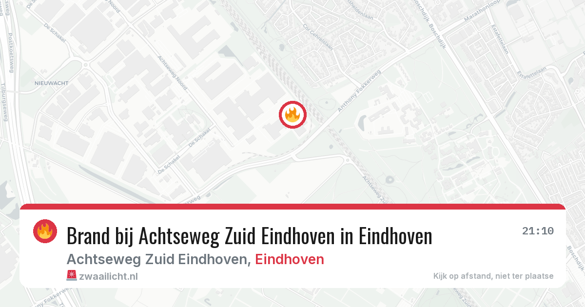Brand bij Achtseweg Zuid Eindhoven in Eindhoven — 27 jun 2026
