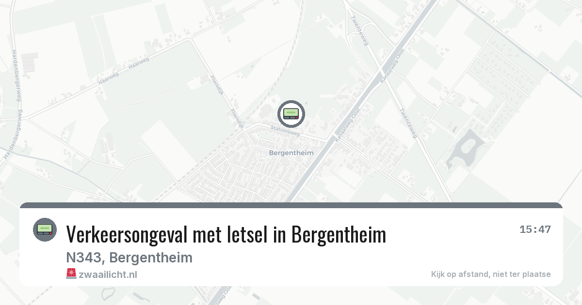 Verkeersongeval met letsel in Bergentheim — 11 mrt 2026