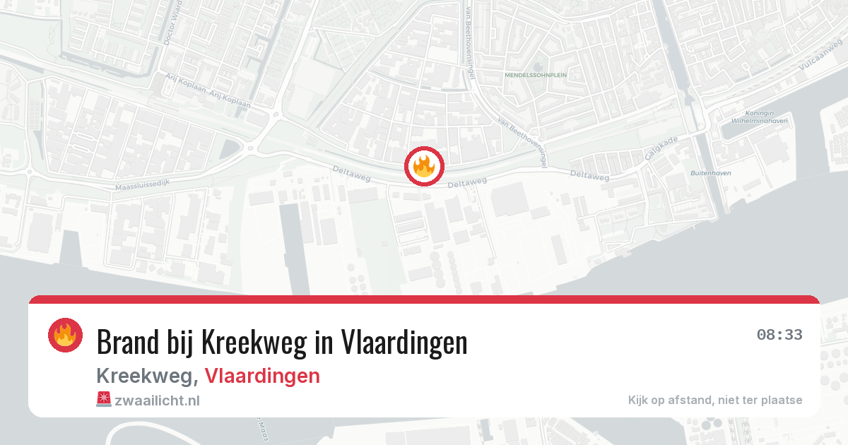 Brand bij Kreekweg in Vlaardingen — 22 mrt 2026