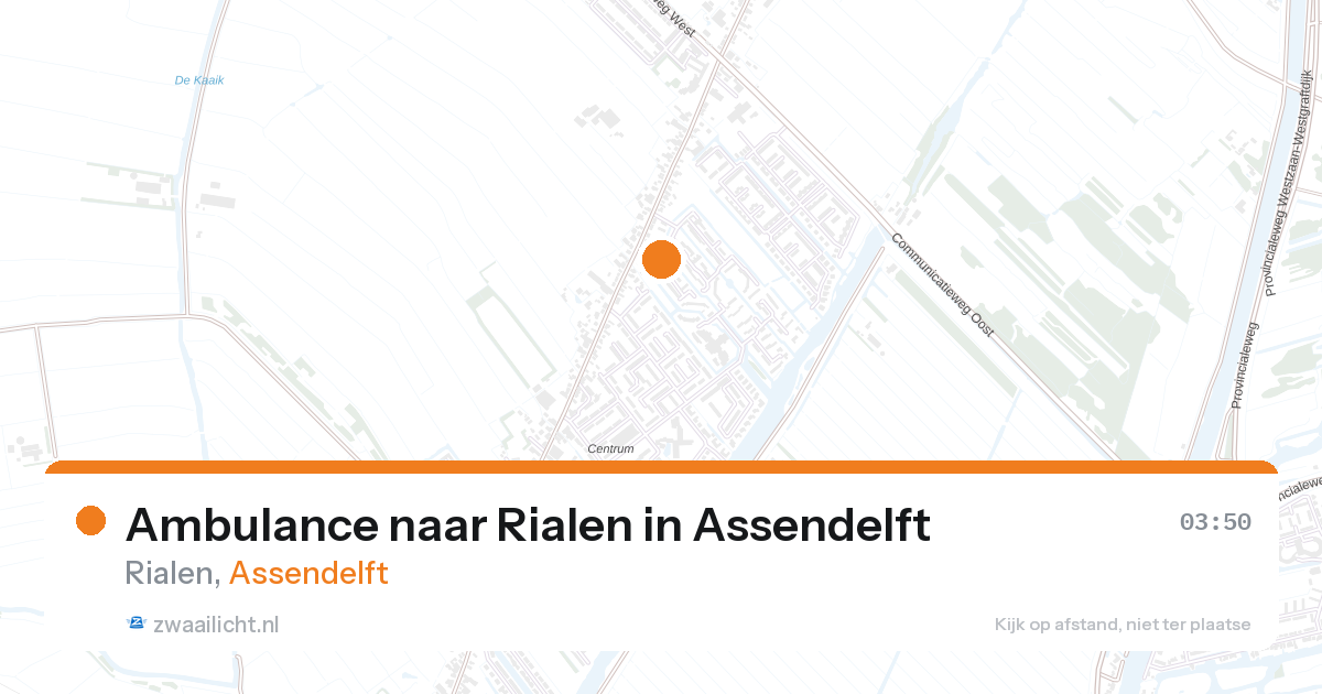 Ambulance naar Rialen in Assendelft — 15 jun 2026
