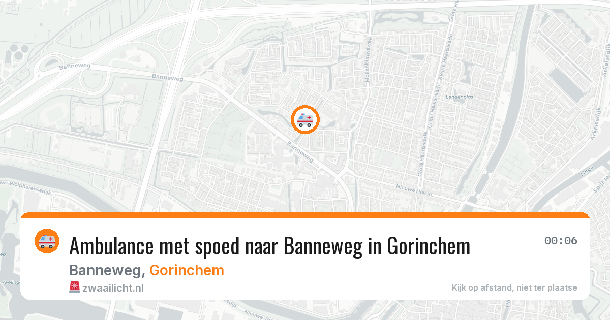Ambulance met spoed naar Banneweg in Gorinchem — 17 jan 2026