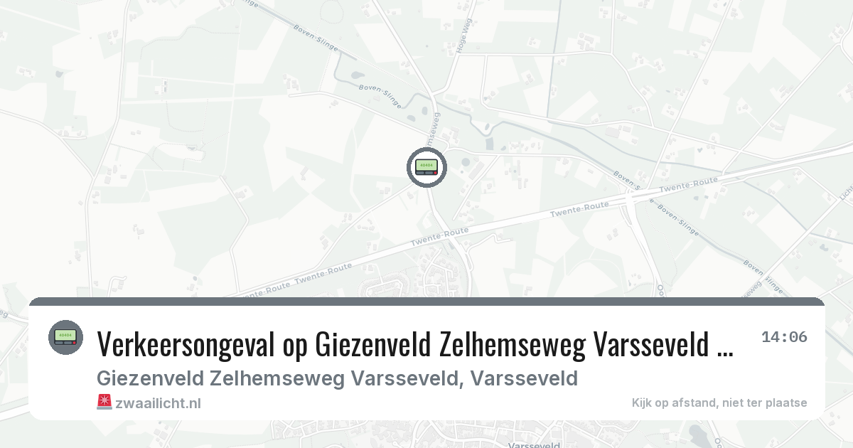 Verkeersongeval op Giezenveld Zelhemseweg Varsseveld in Varsseveld — 10 aug 2026