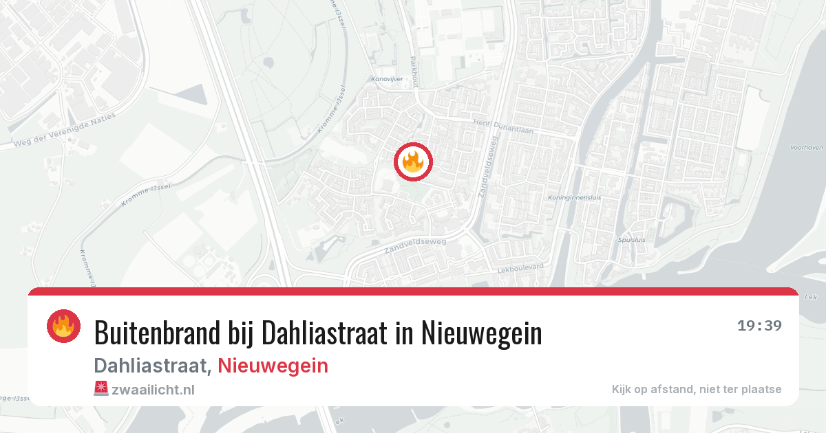 Buitenbrand bij Dahliastraat in Nieuwegein — 25 mrt 2026