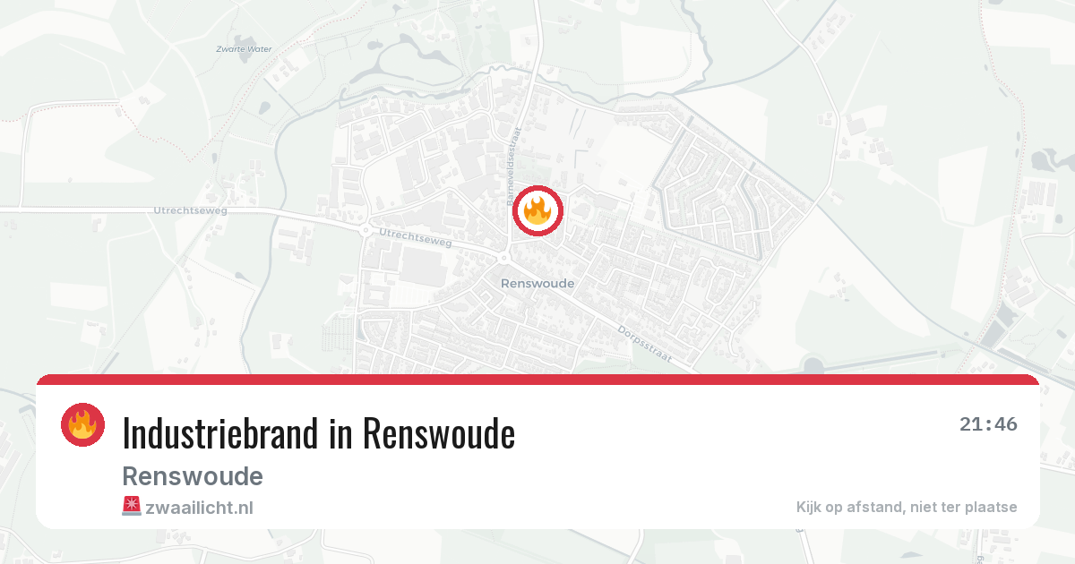 Industriebrand in Renswoude — 7 mei 2026