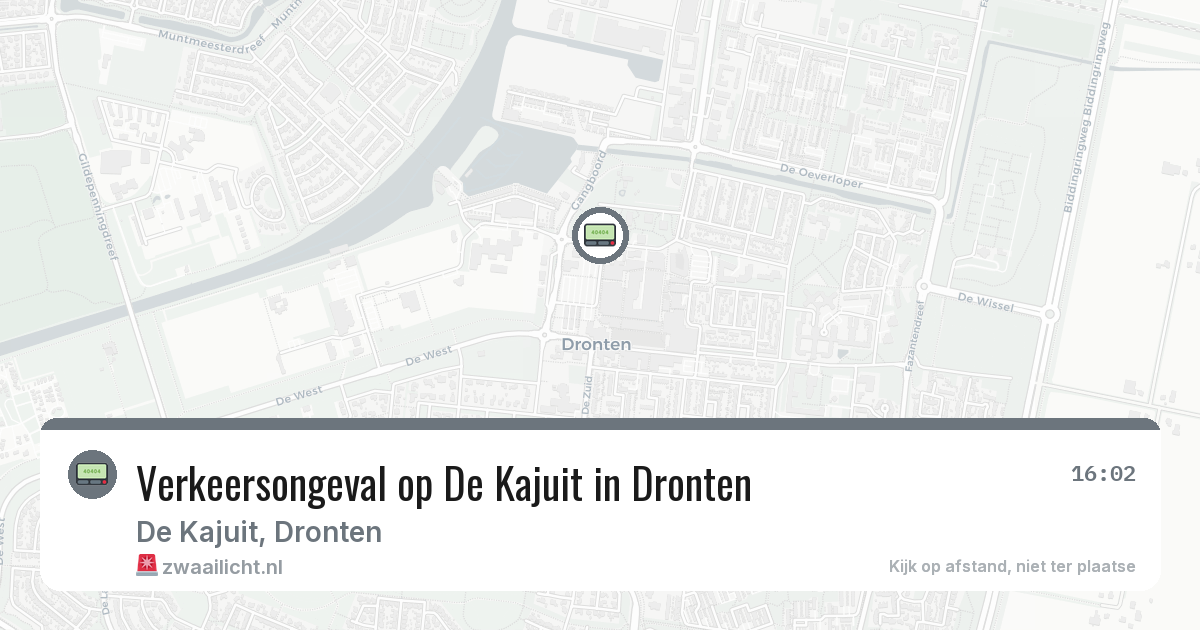 Verkeersongeval op De Kajuit in Dronten — 29 jan 2026