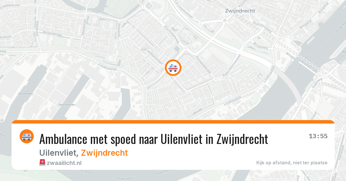 Ambulance met spoed naar Uilenvliet in Zwijndrecht — 30 mrt 2026