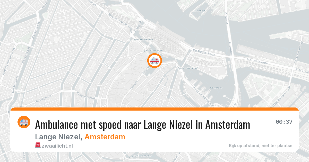 Ambulance met spoed naar Lange Niezel in Amsterdam — 14 jul 2026