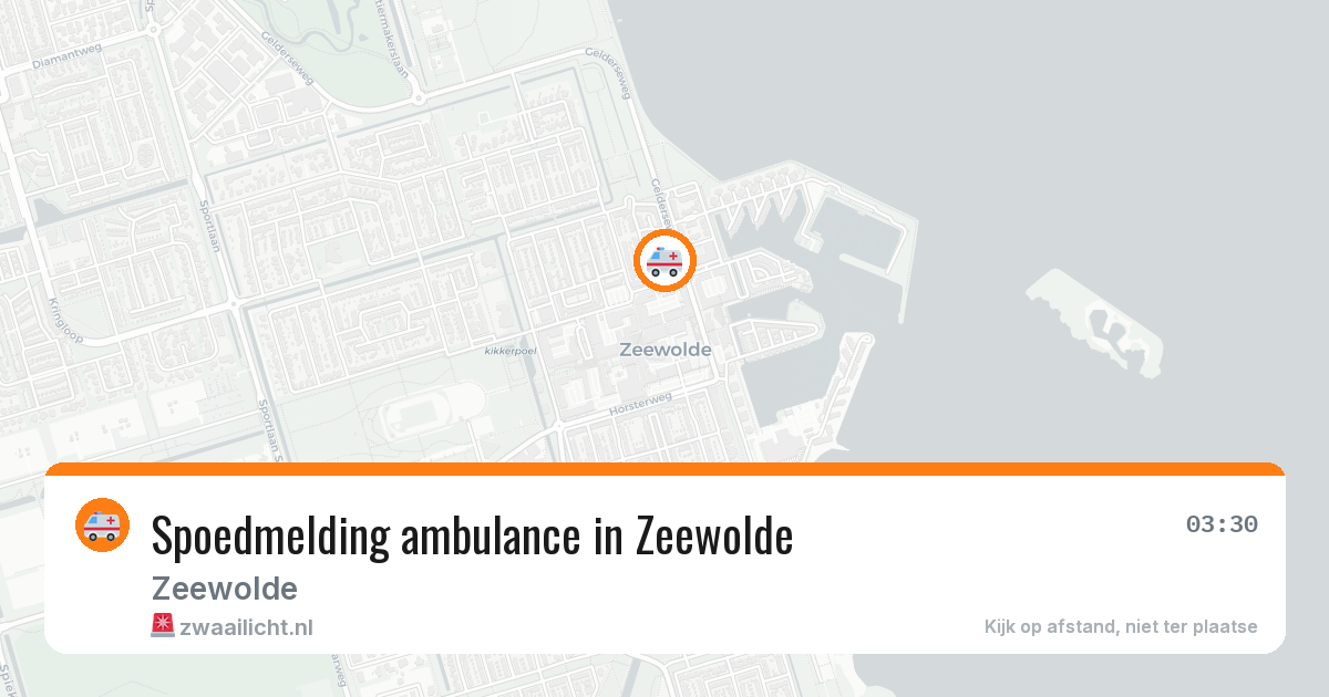 Spoedmelding ambulance in Zeewolde — 28 jun 2026