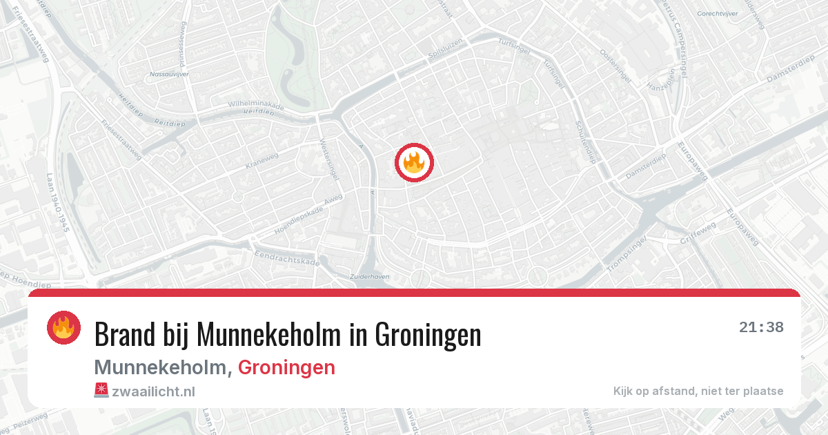 Brand bij Munnekeholm in Groningen — 21 mrt 2026