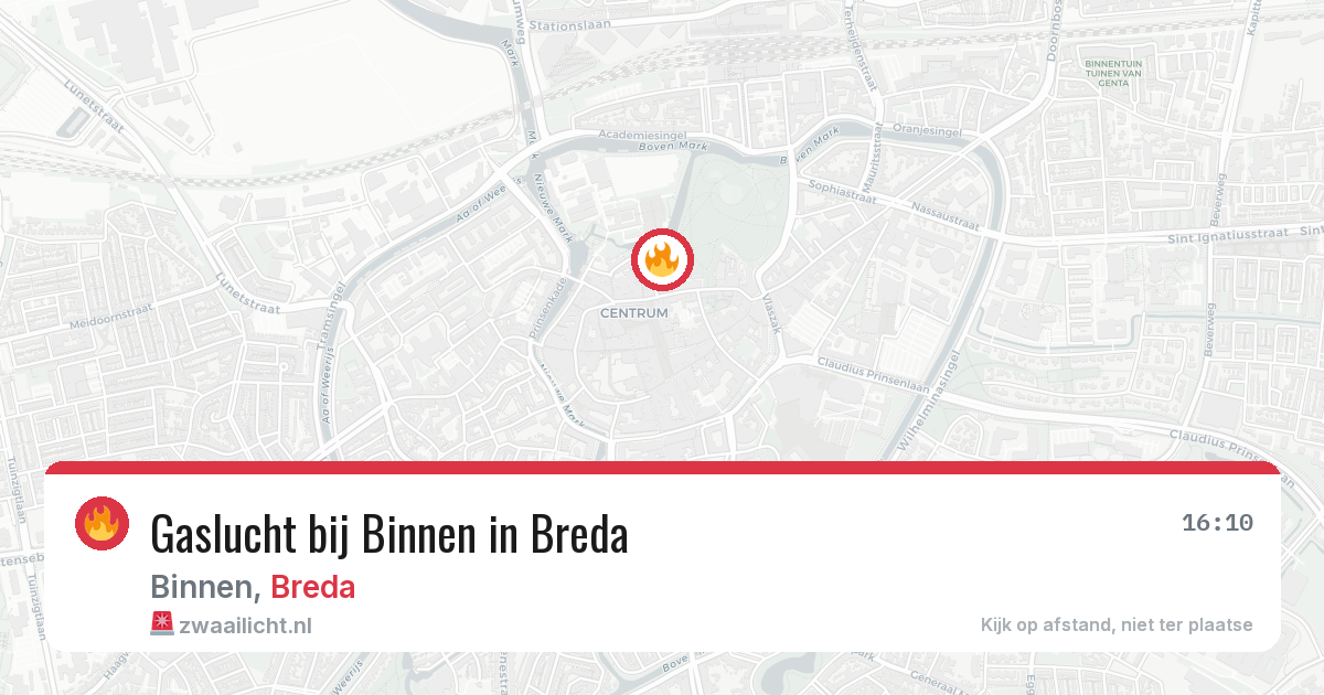 Gaslucht bij Binnen in Breda — 14 mei 2026