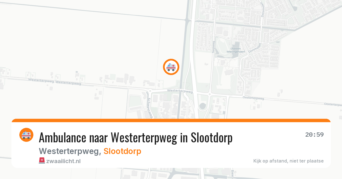 Ambulance naar Westerterpweg in Slootdorp — 18 jan 2026