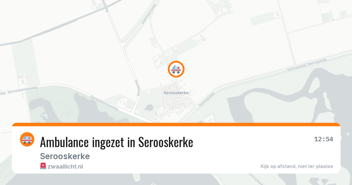 Ambulance ingezet in Serooskerke — 22 mei 2026