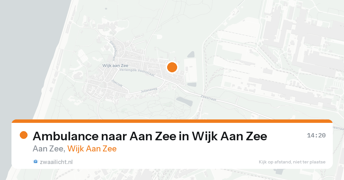 Ambulance naar Aan Zee in Wijk Aan Zee — 18 aug 2026