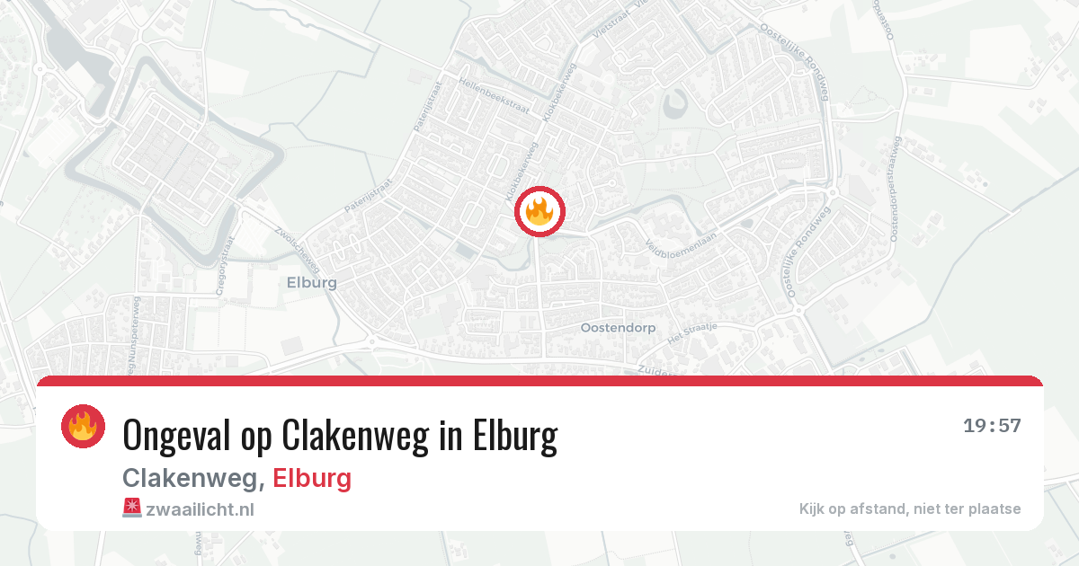 Ongeval op Clakenweg in Elburg — 26 jun 2026