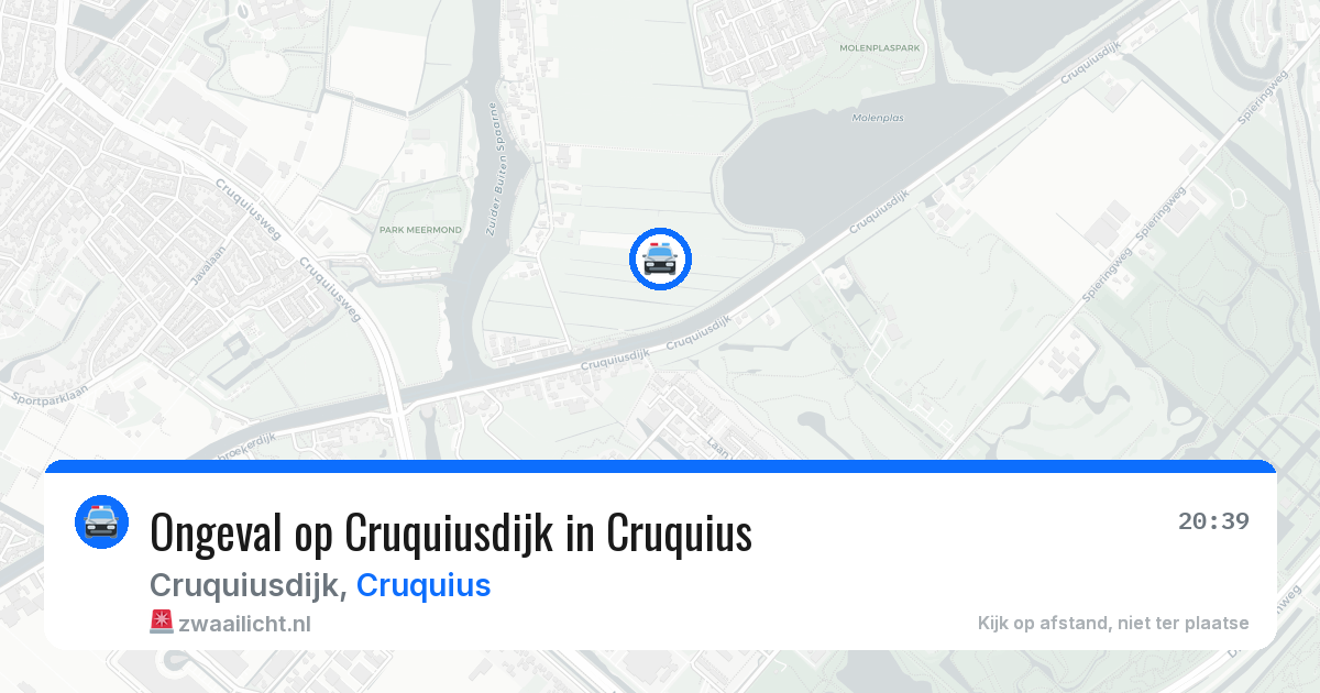 Ongeval op Cruquiusdijk in Cruquius — 6 jul 2026