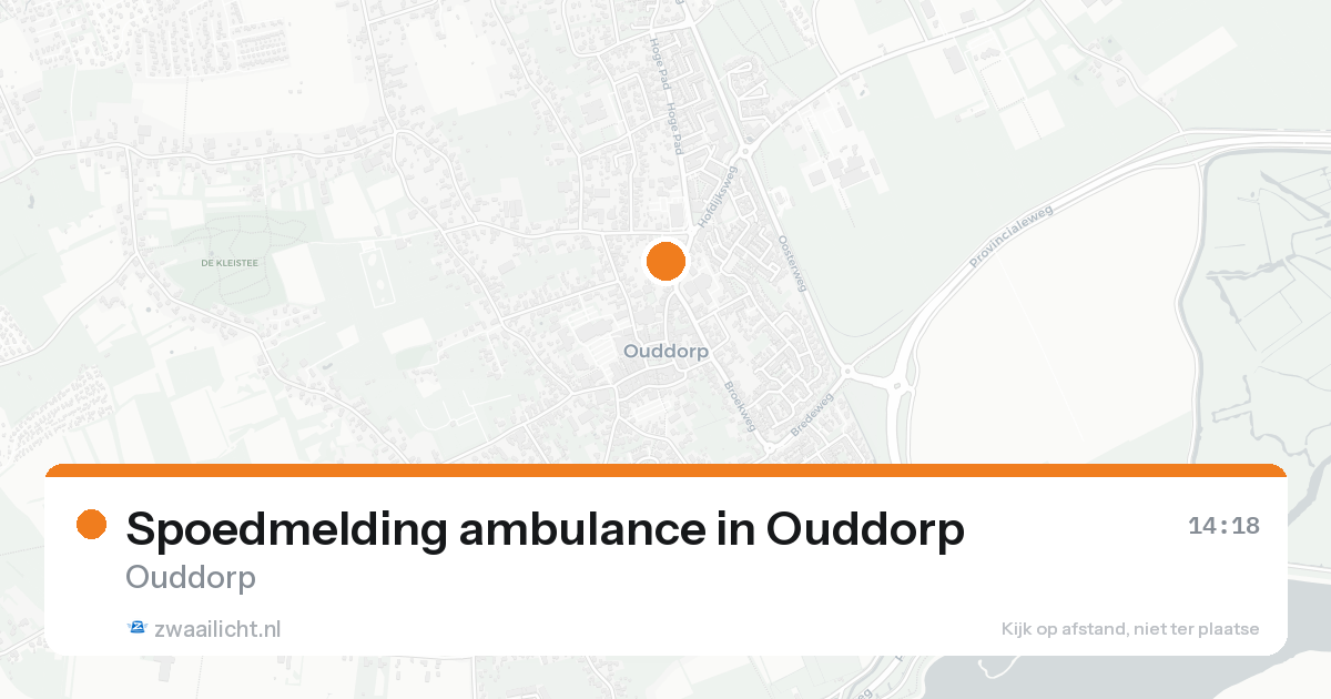 Spoedmelding ambulance in Ouddorp — 31 jan 2026