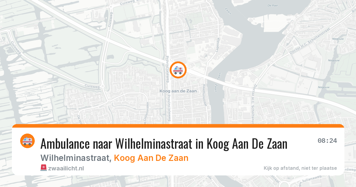 Ambulance naar Wilhelminastraat in Koog Aan De Zaan — 4 apr 2026
