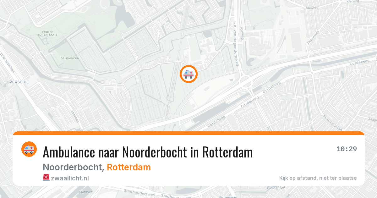 Ambulance naar Noorderbocht in Rotterdam — 16 mei 2026