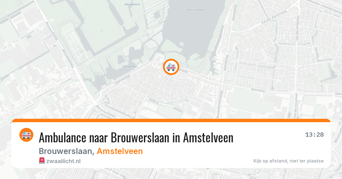 Ambulance naar Brouwerslaan in Amstelveen — 30 jun 2026