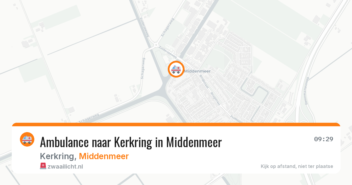 Ambulance naar Kerkring in Middenmeer — 19 jun 2026