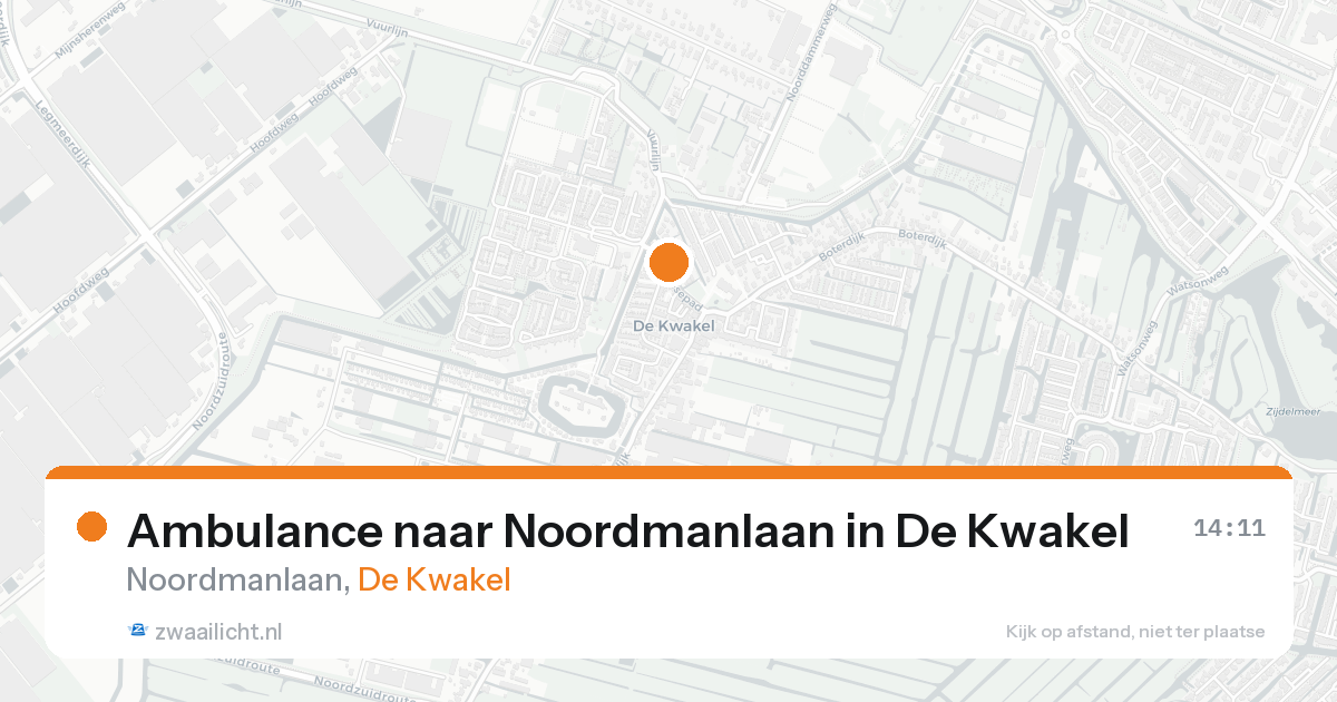 Ambulance naar Noordmanlaan in De Kwakel — 1 jun 2026